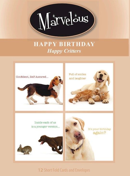BOXED CARD- BIRTHDAY- HAPPY CRITTERS