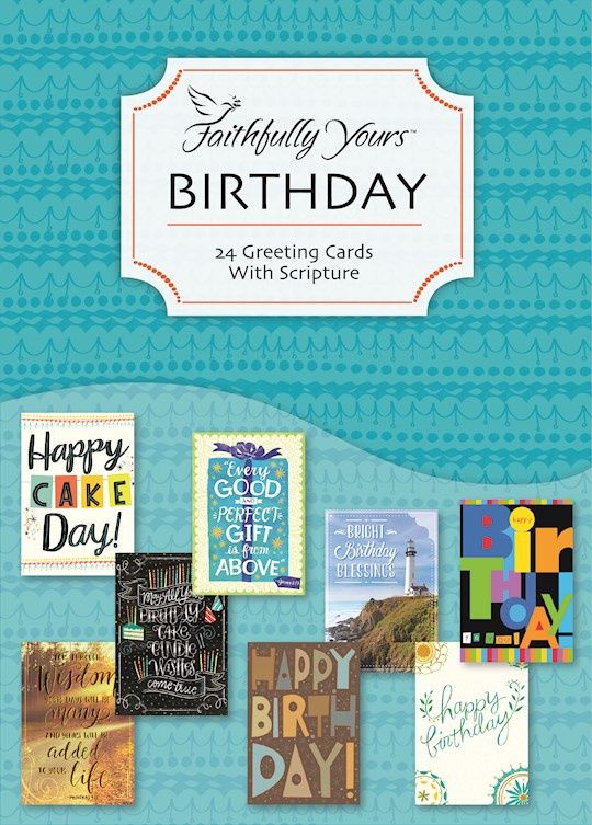 BOXED CARD- BIRTHDAY- TYPOGRAPHIC, VALUE BOX OF 24