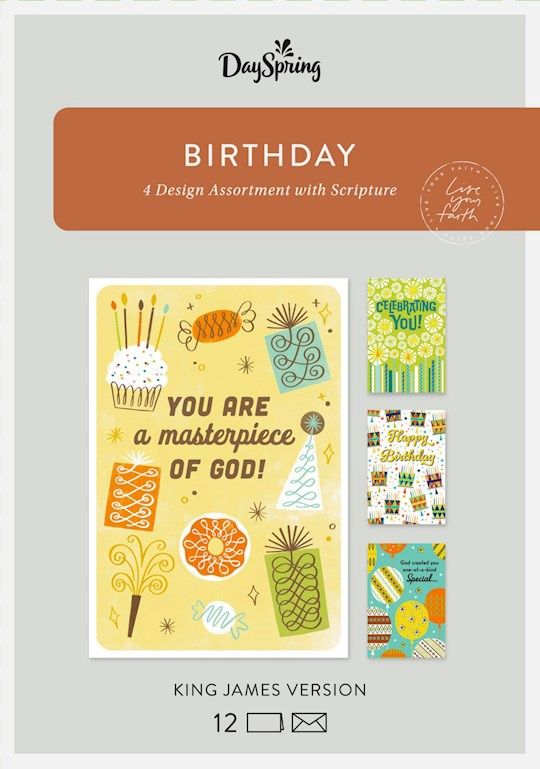 BOXED CARD- BIRTHDAY- MASTERPIECE, KJV