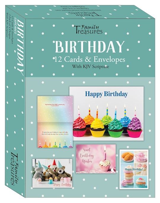 BOXED CARD- BIRTHDAY- CUPCAKES
