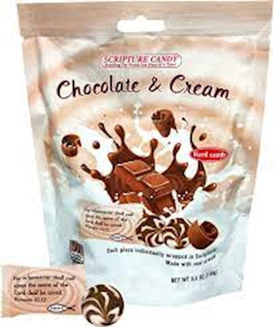 CHOCOLATE &amp; CREAM 5.5OZ SCRIPTURE CANDY