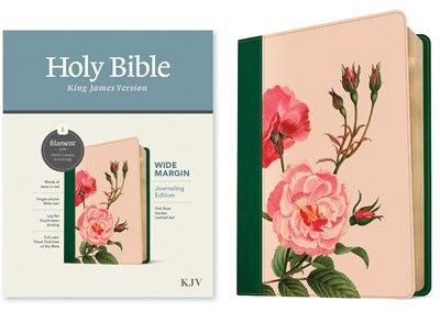 B-KJV- FILAMENT WIDE MARGIN JOURNALING EDITION- PINK ROSE
