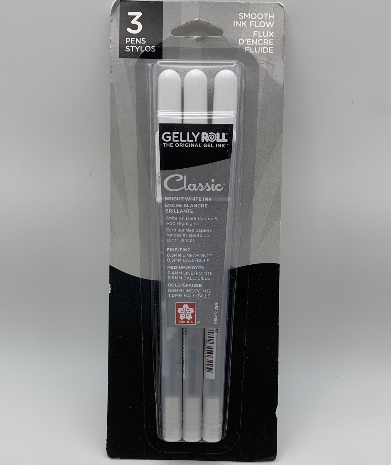 BJR- GELLYROLL- CLASSICS SET- ASST WHITE