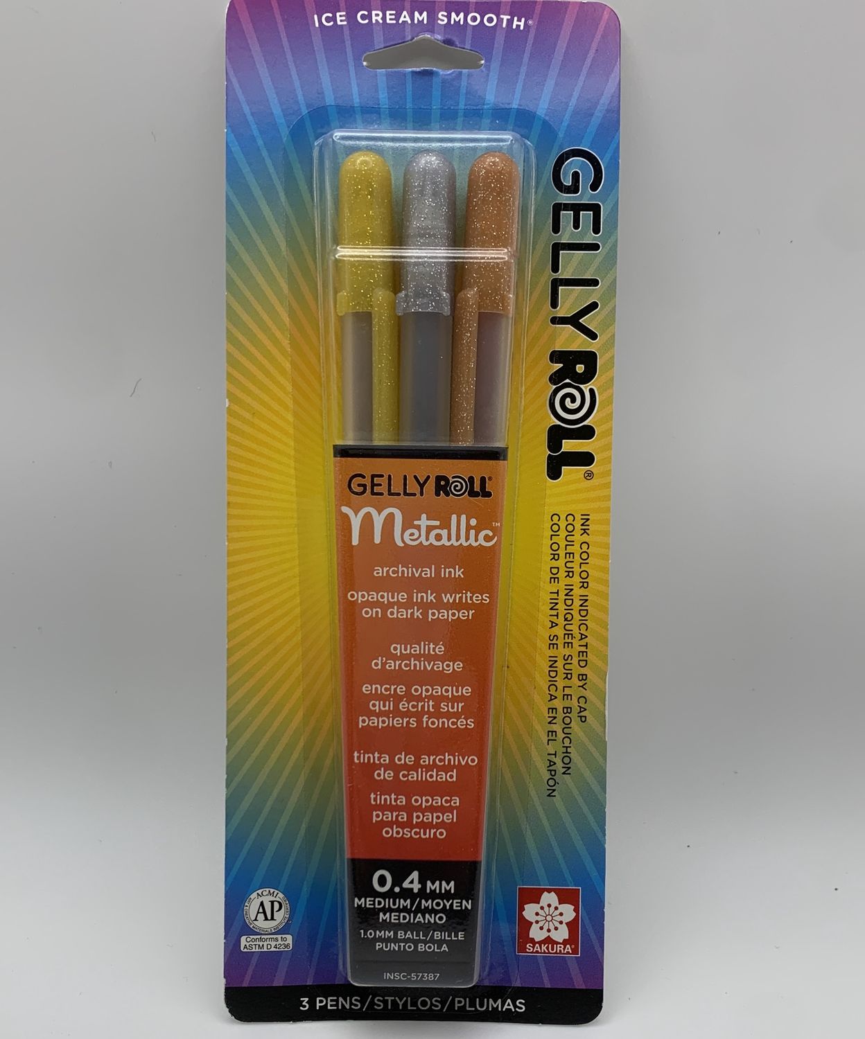 BJR- GELLYROLL- METALLICS SET- GOLD, SILVER, COPPER