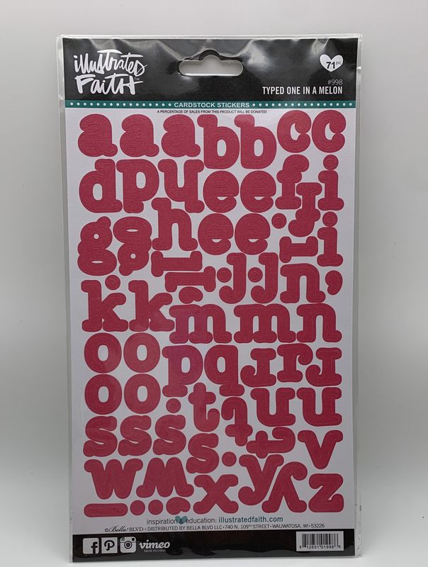 BJR- STICKERS- TYPED ONE IN A MELON
