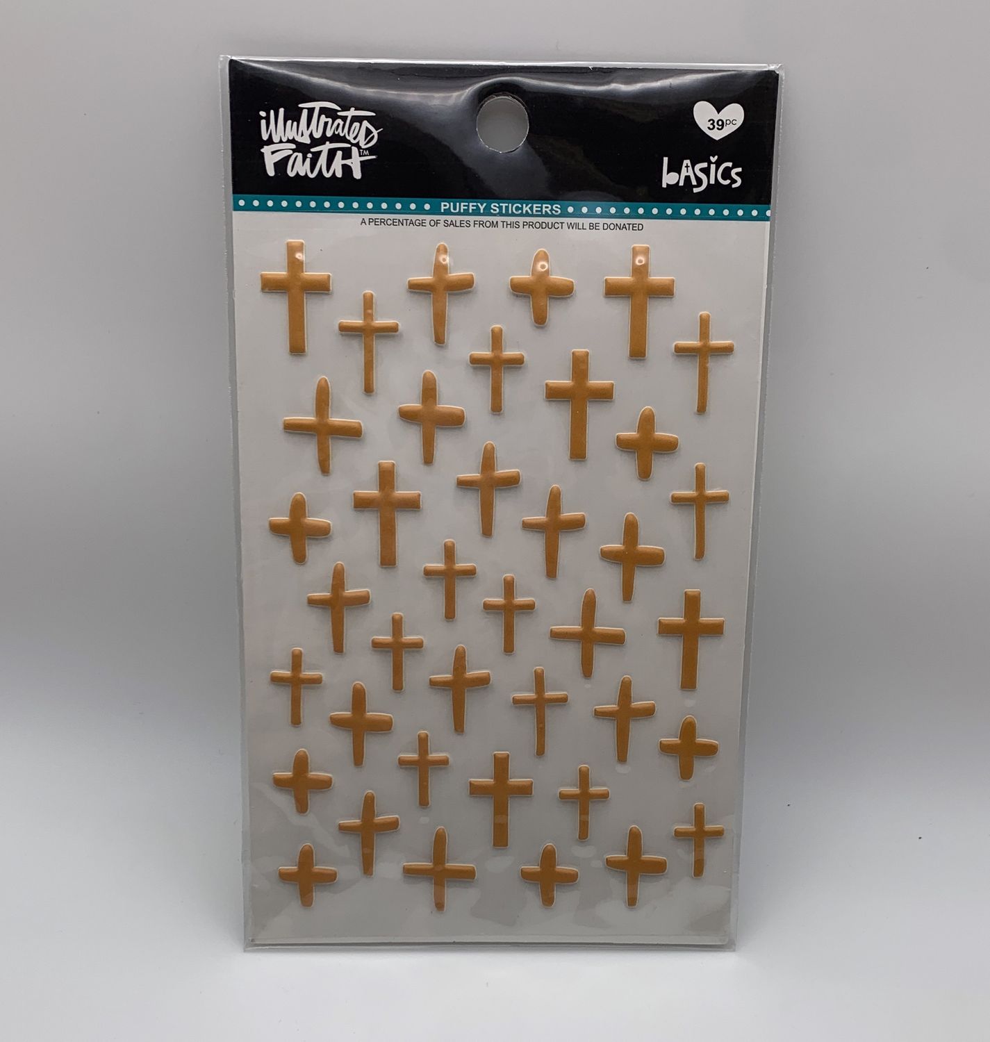 BJR- PUFFY CROSSES- PRACTICE WHAT YOU PEACH