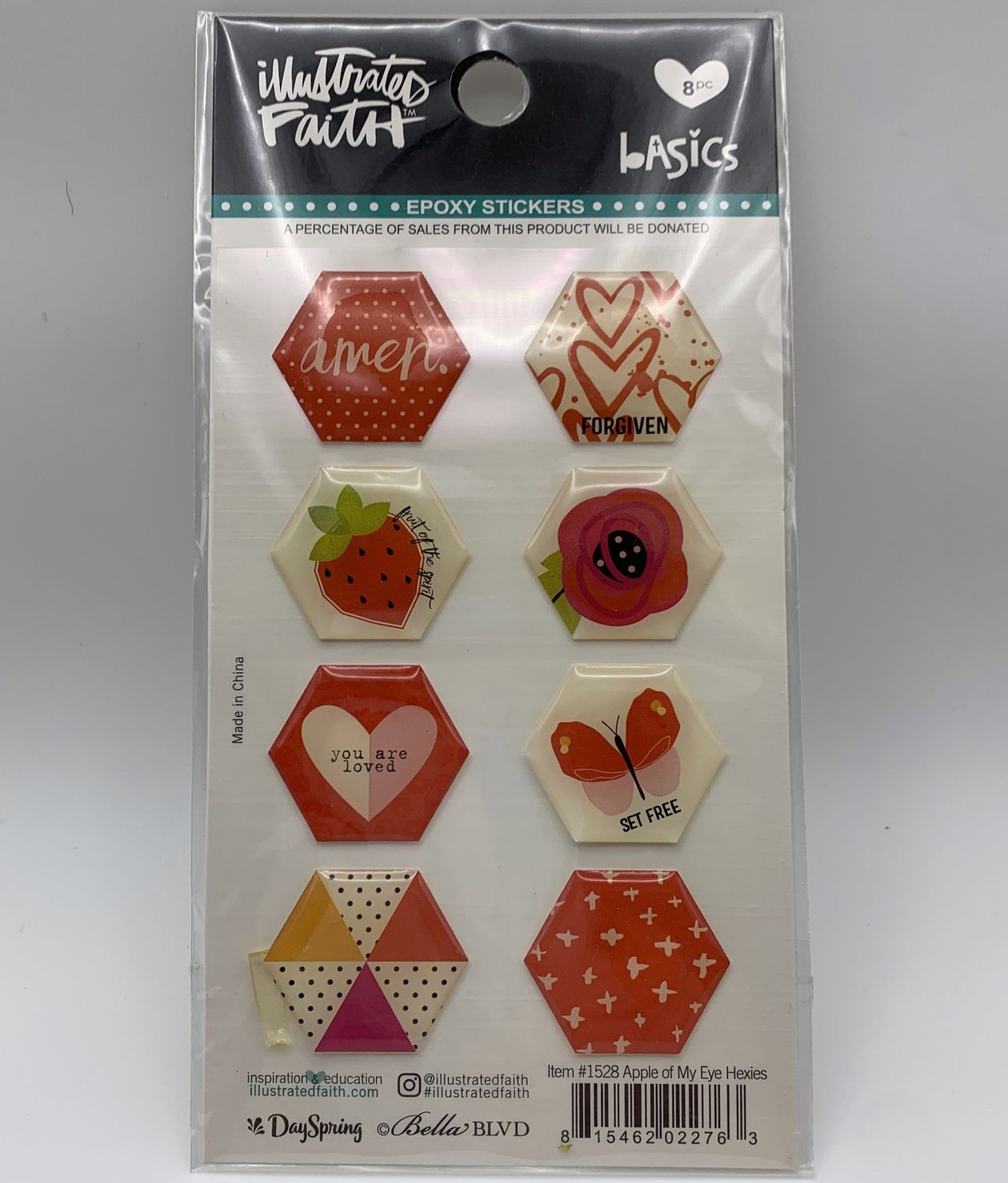 BJR- EPOXY HEXIES- APPLE OF MY EYE