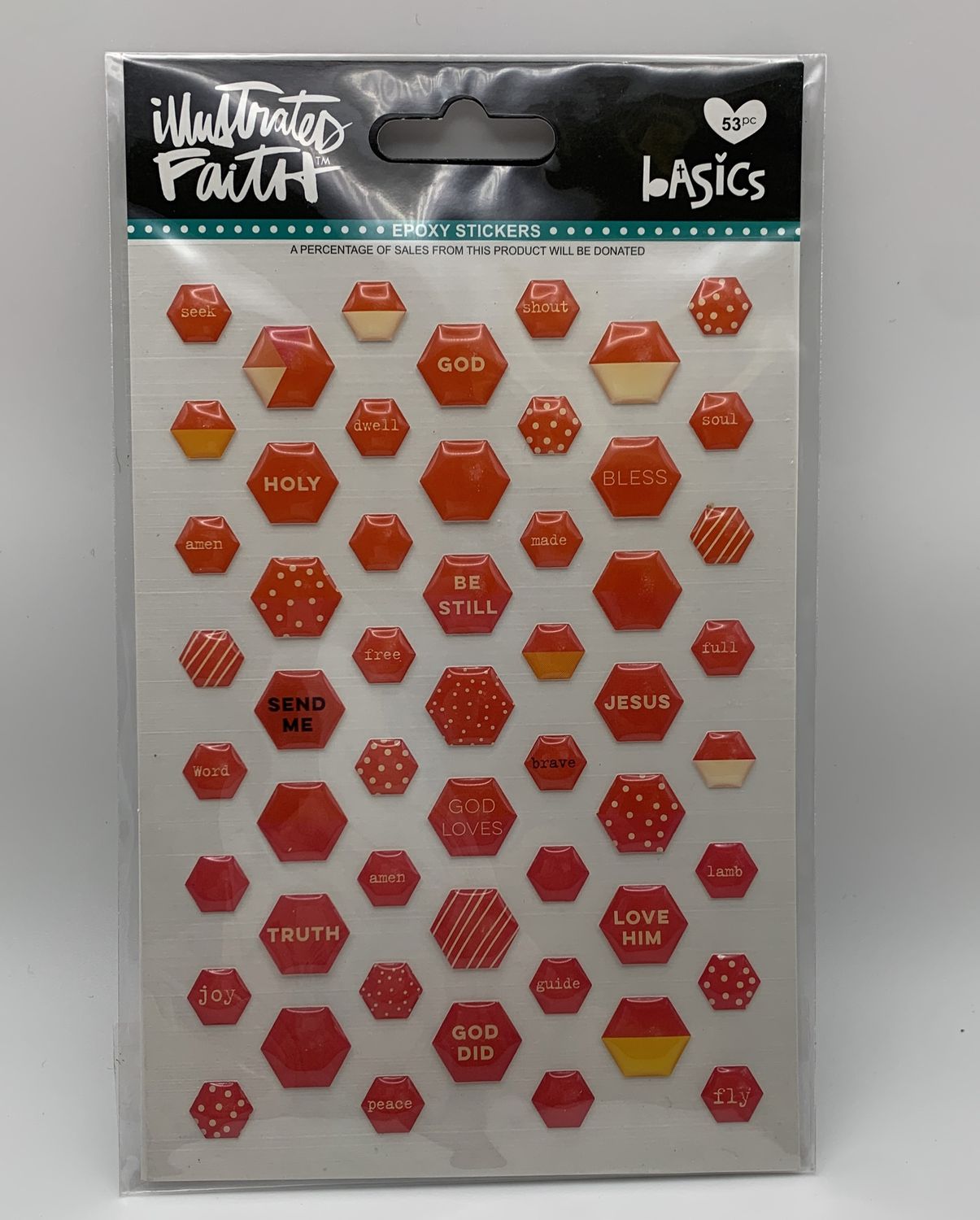 BJR- EPOXY MINI HEXIES- APPLE OF MY EYE MIX