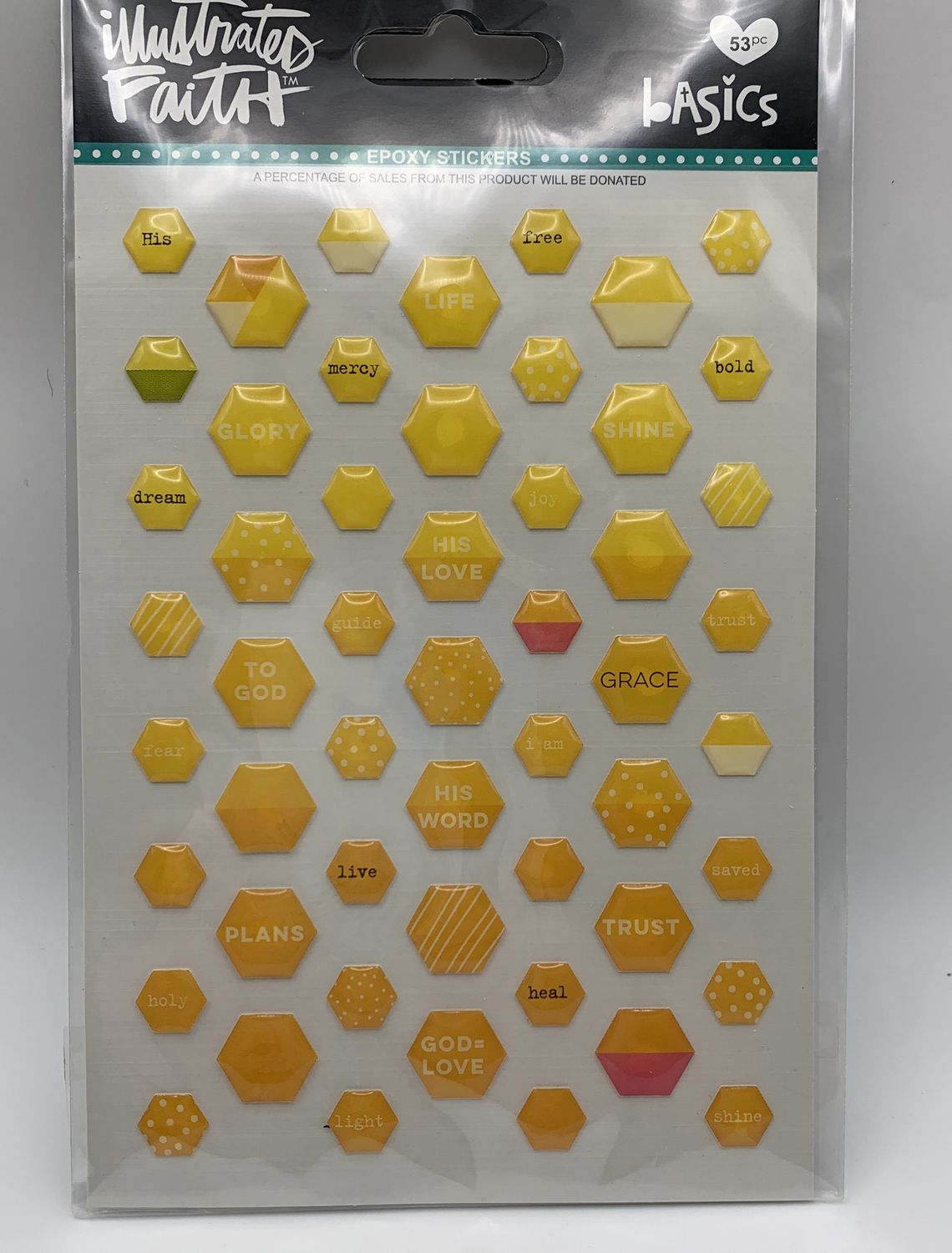 BJR- EPOXY MINI HEXIES- BANANAS FOR YOU MIX