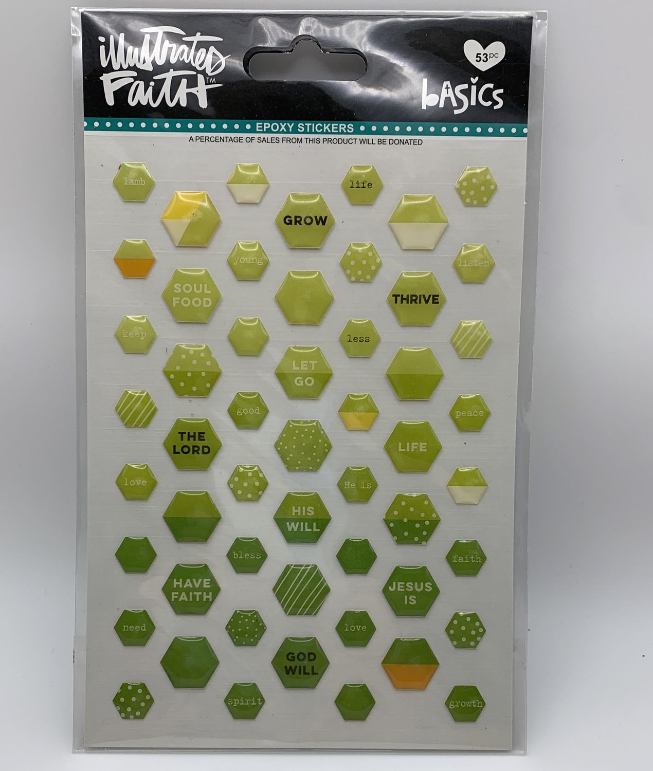 BJR- EPOXY MINI HEXIES- OLIVE YOU MIX
