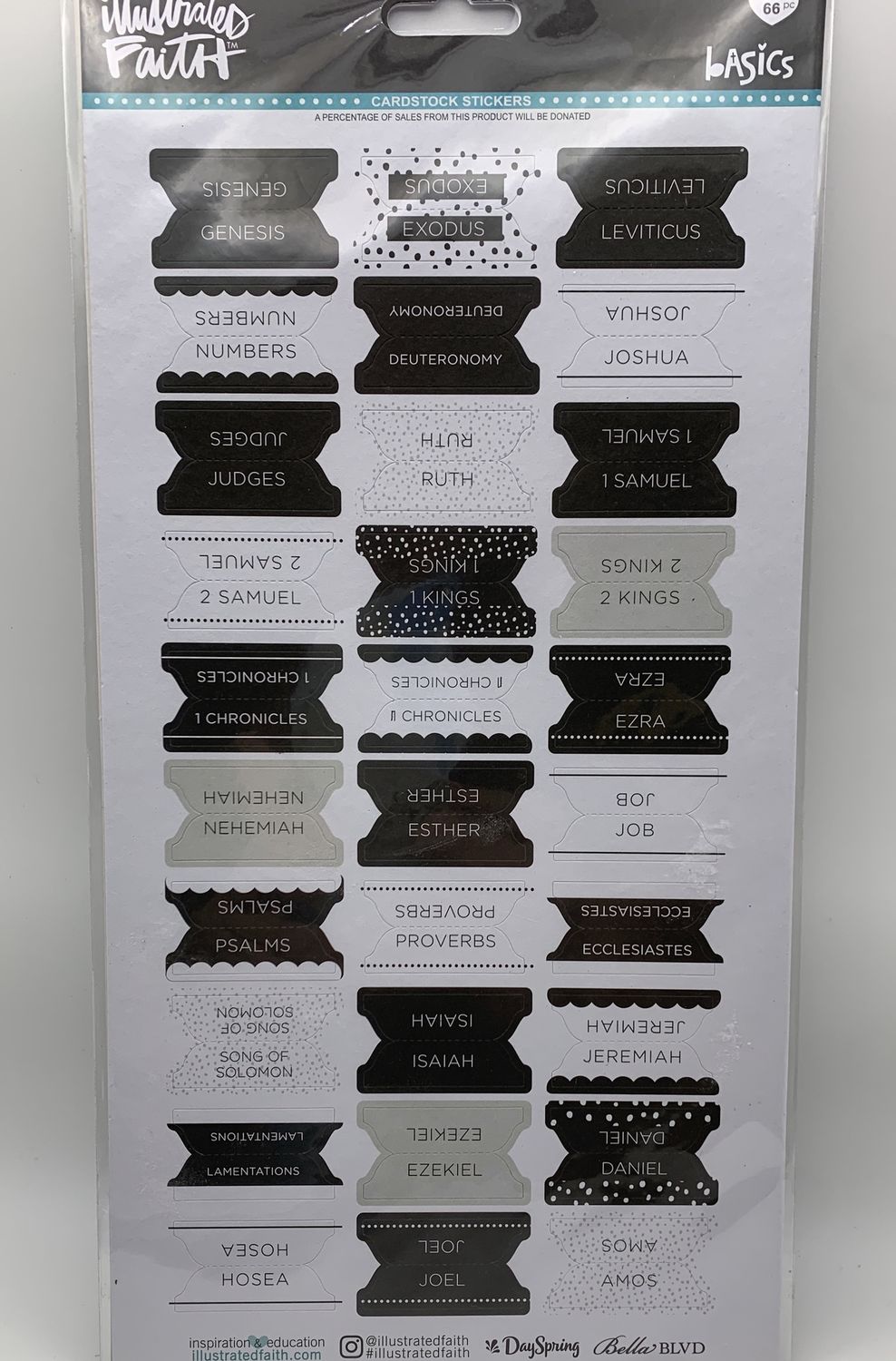 BJR- BIBLE TABS- BLACK &amp; WHITE