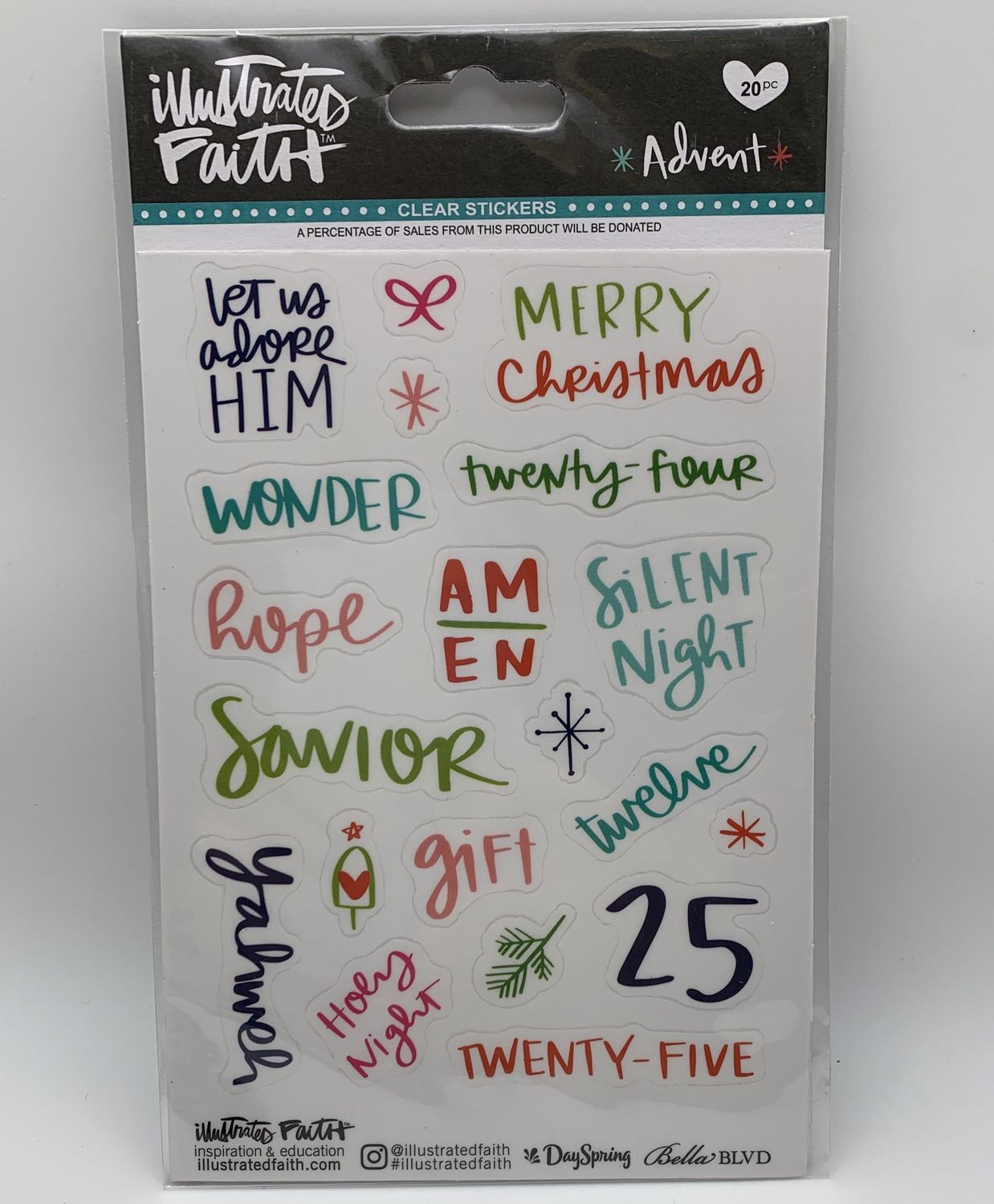 BJR- CLEAR STICKERS- ADVENT