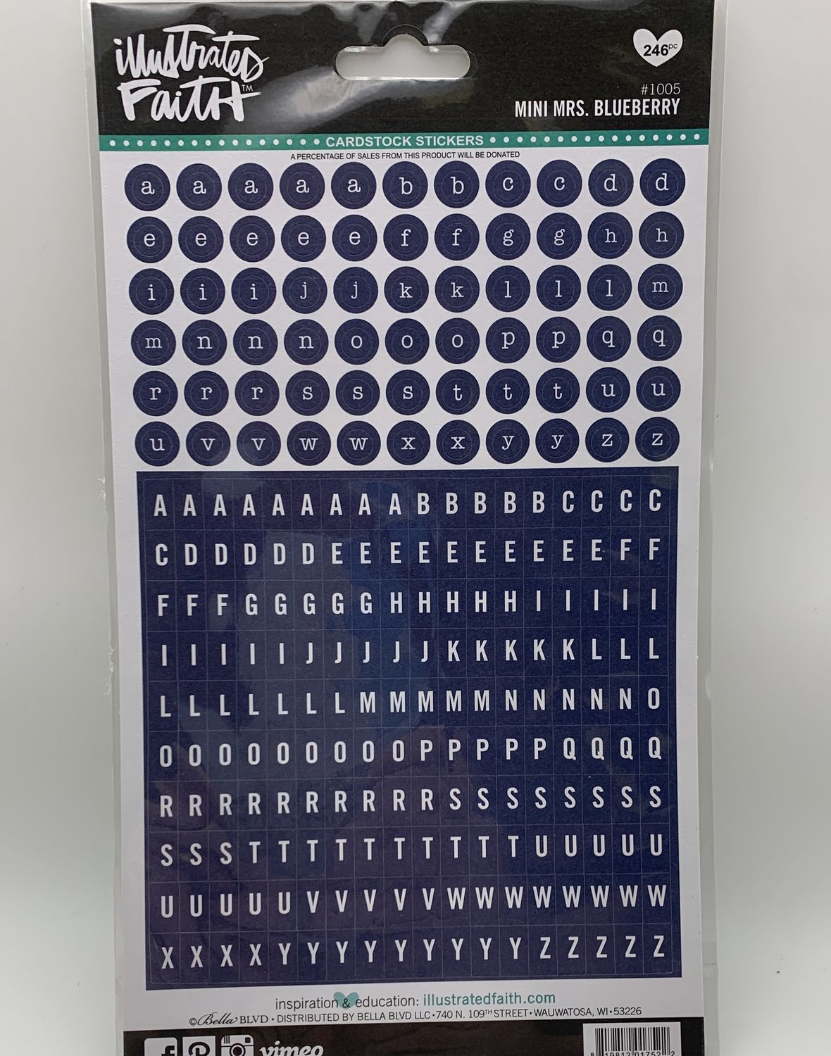 BJR- STICKERS- MINI MRS. BLUEBERRY