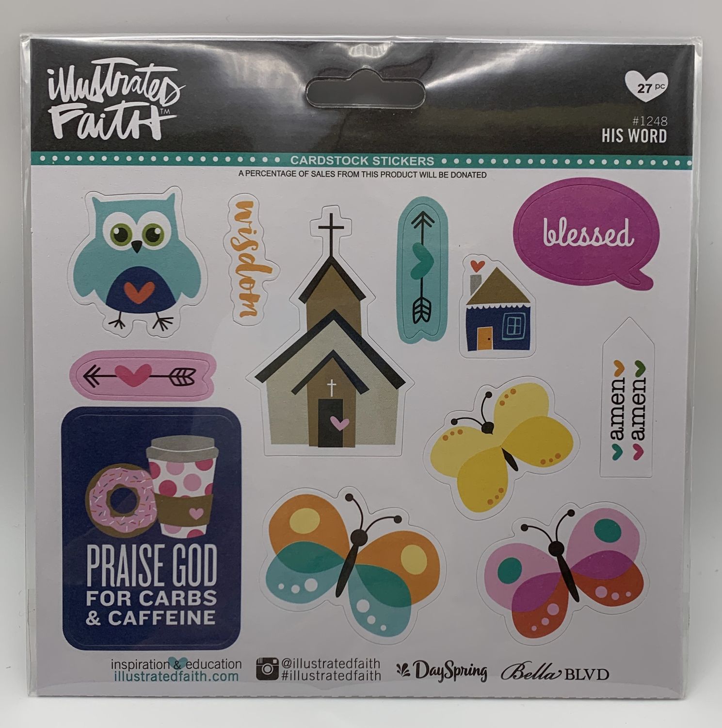 BJR- STICKERS- HIS WORD