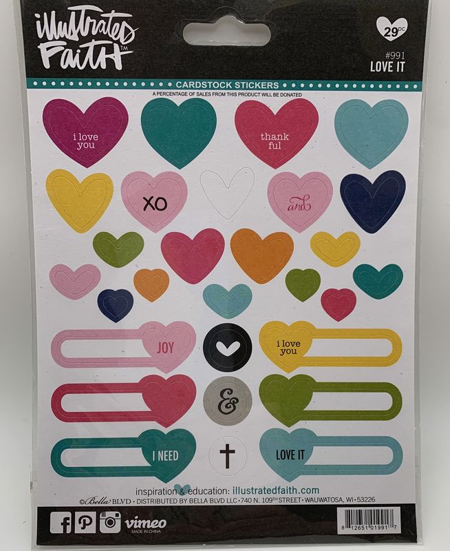 BJR- STICKERS- LOVE IT 5X7 STICKERS