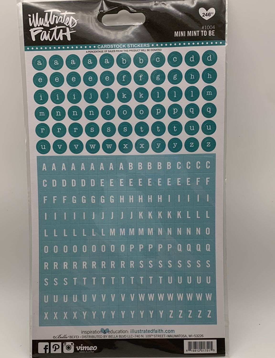 BJR- STICKERS- MINI MINT TO BE