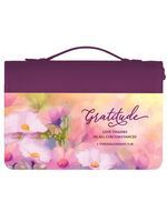 BIBLE COVER- XL- GRATITUDE- PLUM