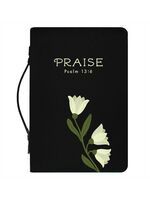 BIBLE COVER- XL- PRAISE- BLACK
