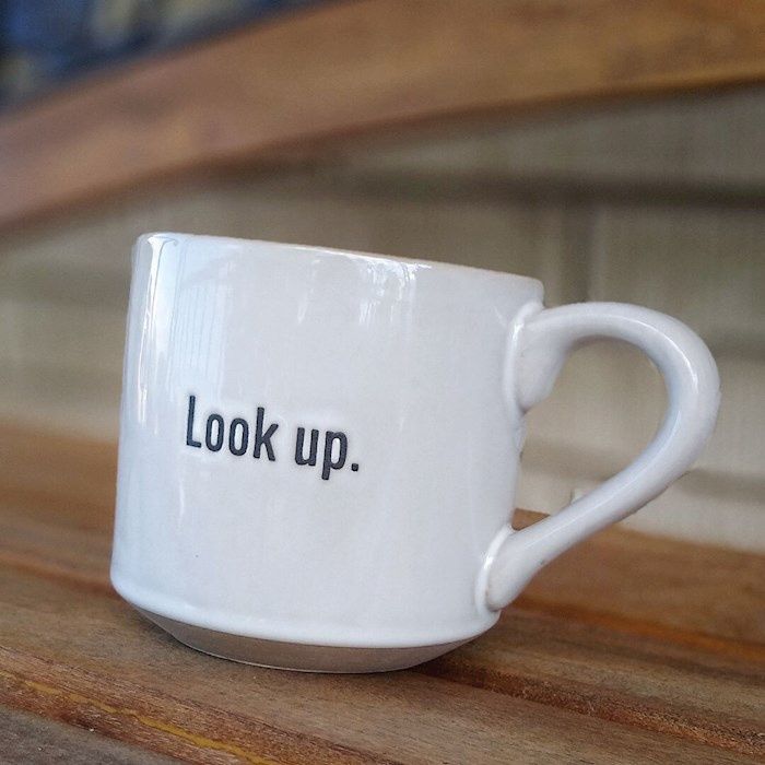 MUG- CHOSEN- LOOK UP, STONEWARE