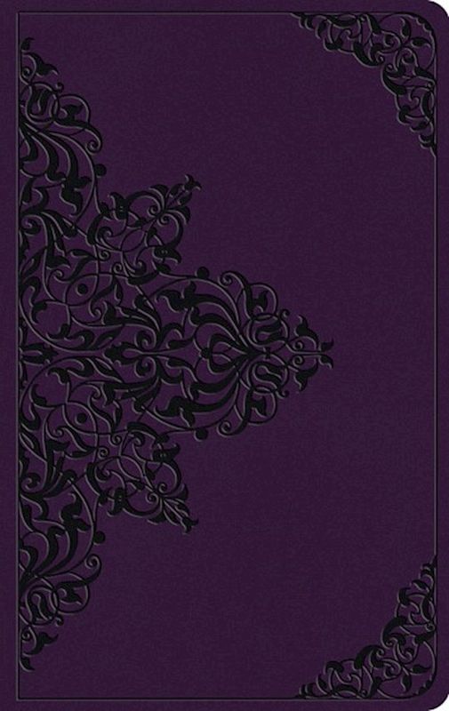 B-ESV- LARGE PRINT VALUE THINLINE BIBLE- LAVENDER, FILIGREE