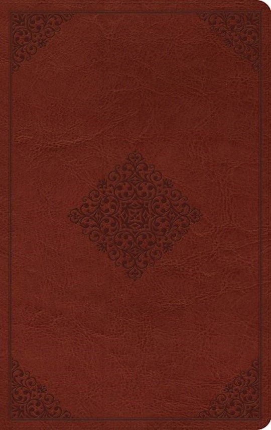 B-ESV- LARGE PRINT VALUE THINLINE BIBLE- TAN ORNAMENT