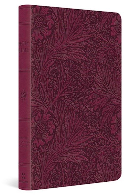 B-ESV- LARGE PRINT VALUE THINLINE BIBLE- RASPBERRY FLORAL