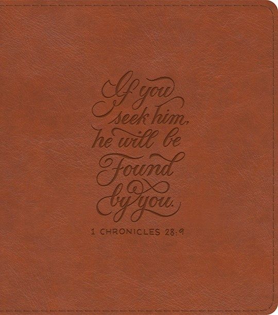 B-ESV- JOURNALING STUDY BIBLE- ENGLISH SADDLE, 1 CHRONICLES, TRUTONE