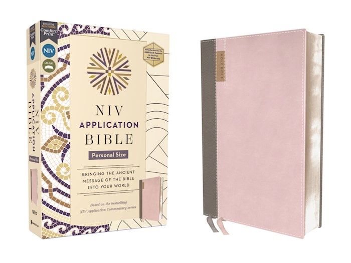 B-NIV- APPLICATION STUDY BIBLE- PERSONAL SIZE- PINK