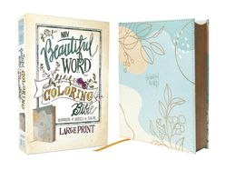 B-NIV- BEAUTIFUL WORD COLORING BIBLE LARGE PRINT- TEAL