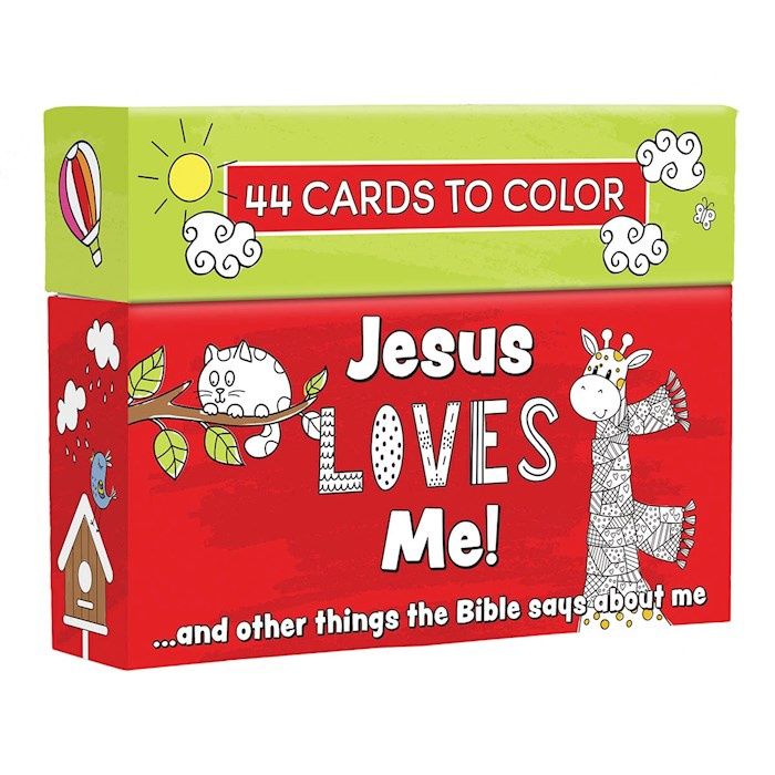 BJR- COLORING CARDS- JESUS LOVES ME