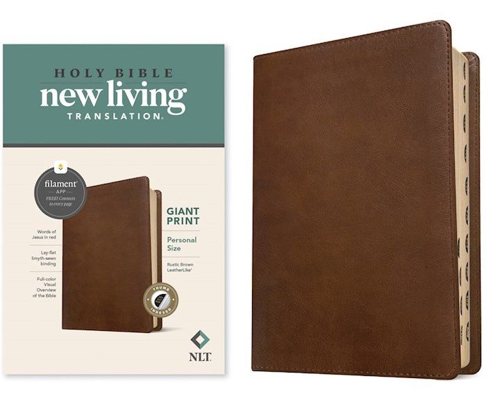 B-NLT- PERSONAL GIANT PRINT, FILAMENT, RUSTIC BROWN- INDEXED