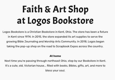 Faith &amp; Art Shop
