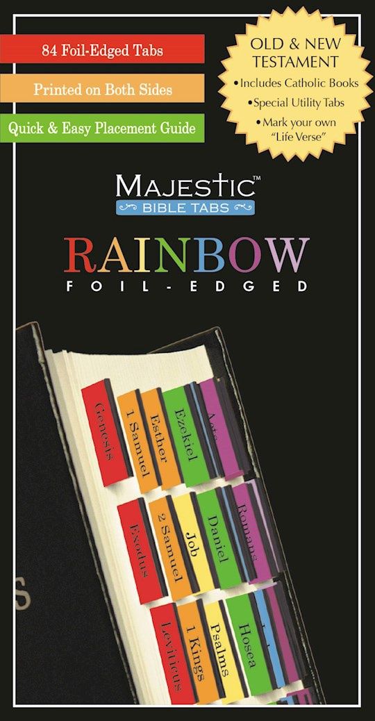 BIBLE TABS- MAJESTIC- RAINBOW FOIL