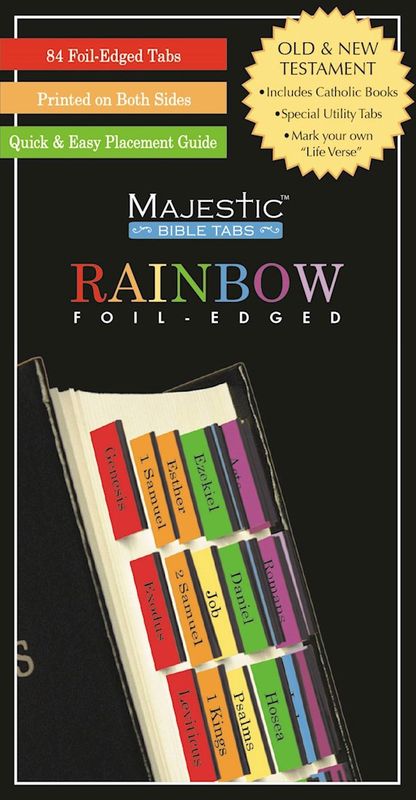 BIBLE TABS- MAJESTIC- RAINBOW FOIL