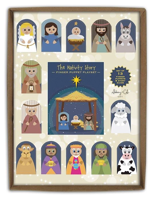 NATIVITY FINGER PUPPETS &amp; PAMPHLET SET