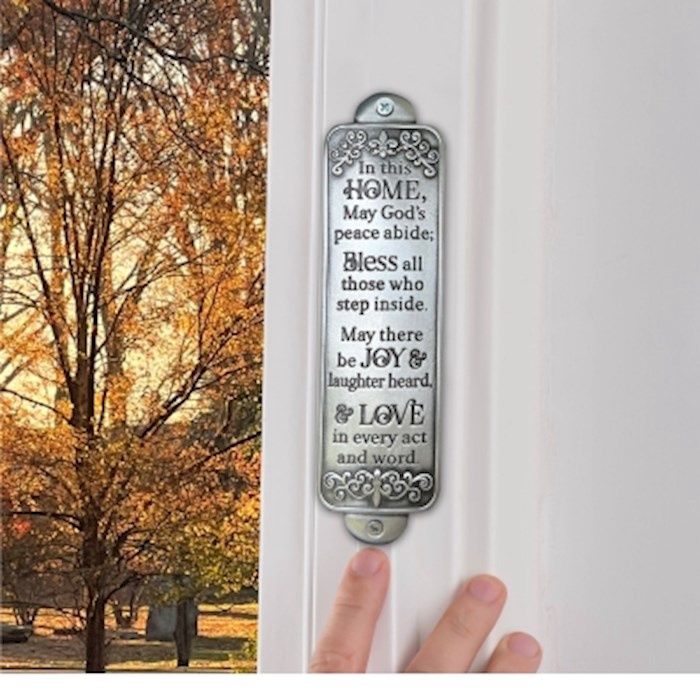 DOOR PLAQUE- IN THIS HOME- SILVER