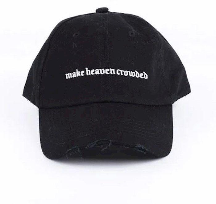CAP- MAKE HEAVEN CROWDED, BLACK