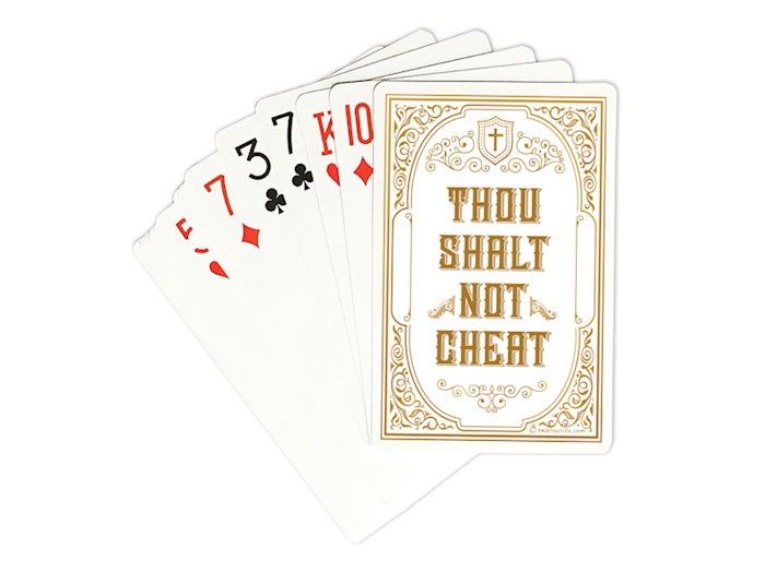 PLAYING CARDS- THOU SHALT NOT CHEAT