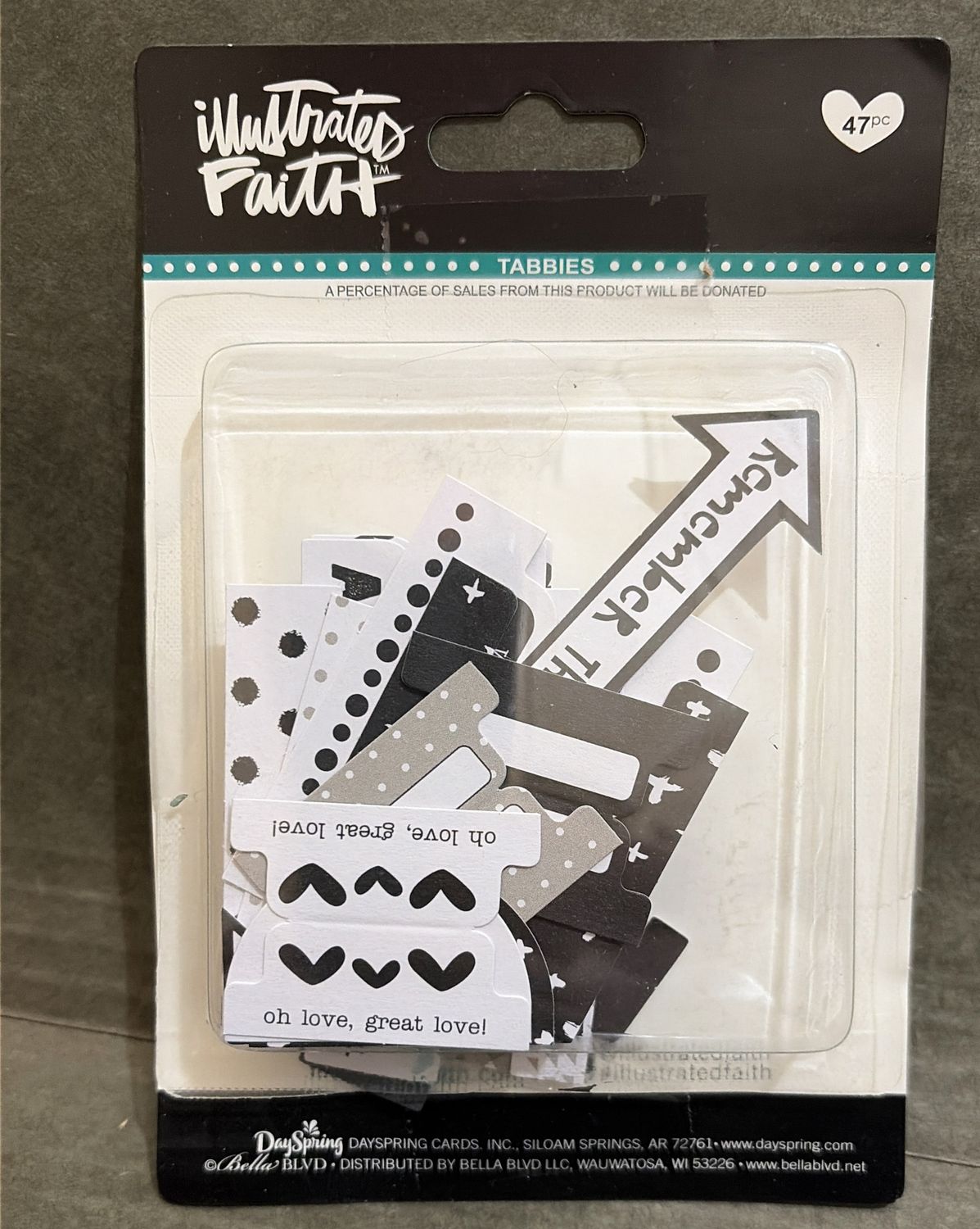 BJR- TABBIES- BLACK &amp; WHITE