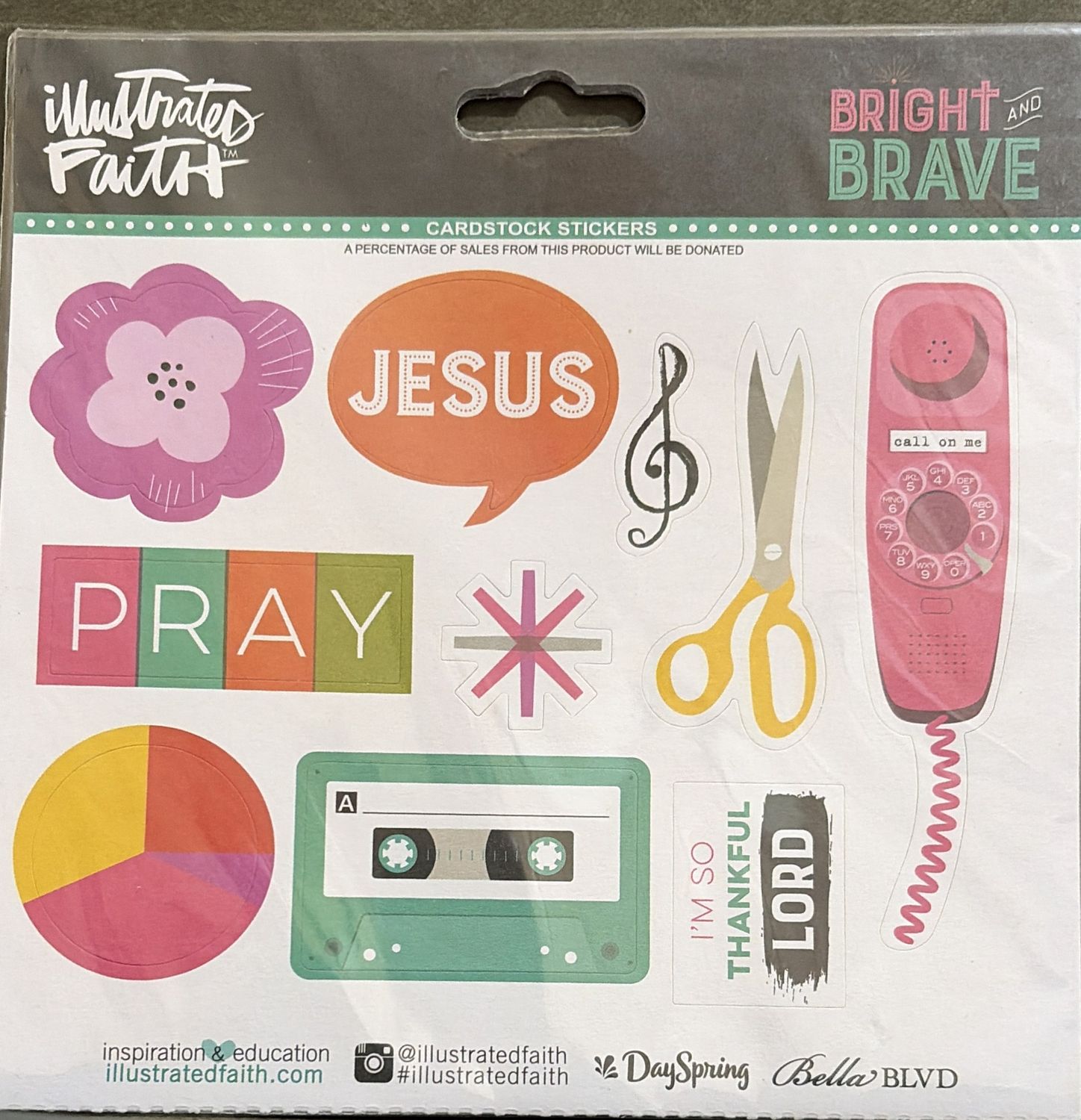 BJR- STICKERS- BRIGHT &amp; BRAVE
