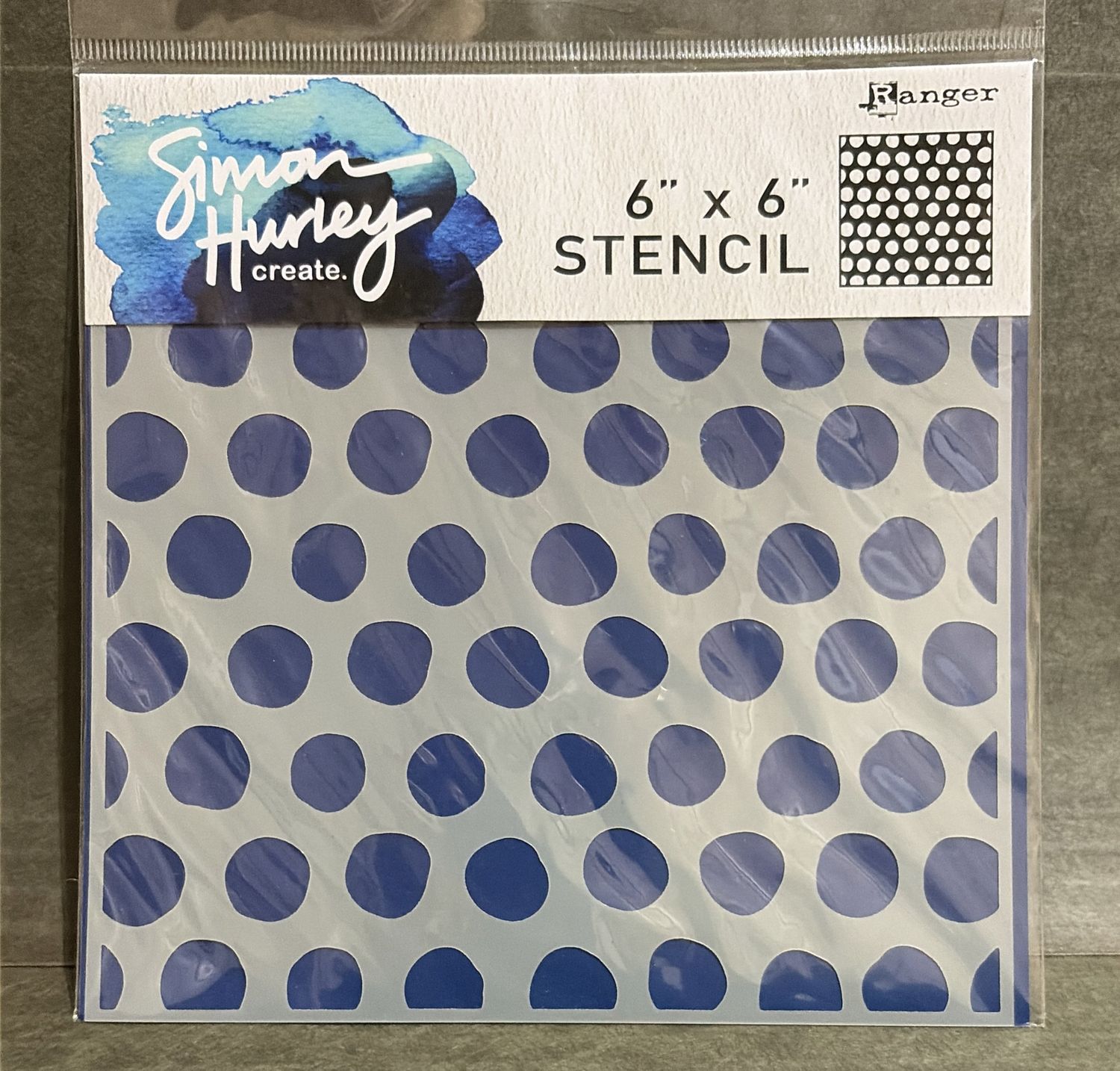 BJR- STENCIL- BUBBLE WRAP