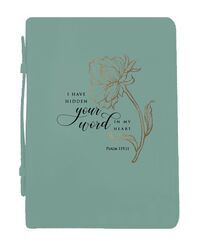 BIBLE COVER- HIDDEN YOUR WORD MINT XL