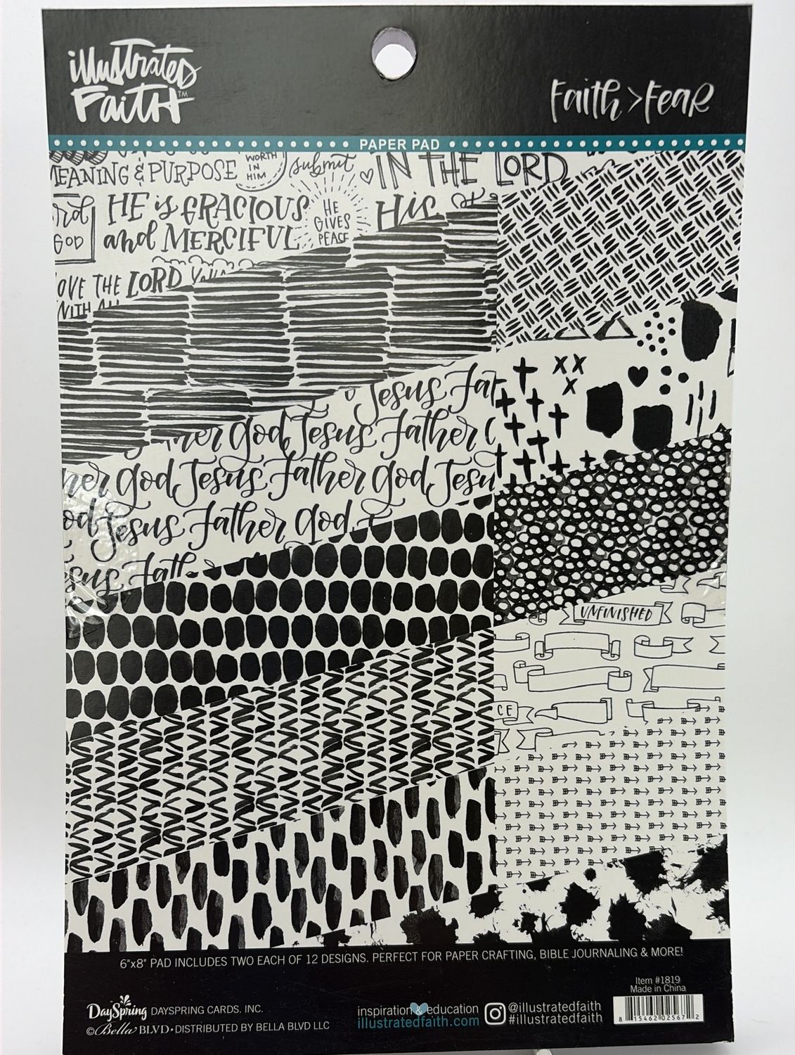 BJR- PAPER PAD- FAITH > FEAR