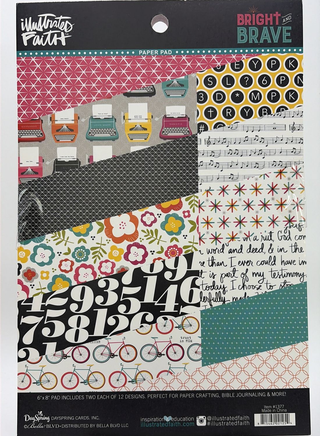 BJR- PAPER PAD- BRIGHT &amp; BRAVE