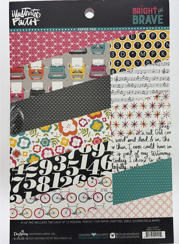 BJR- PAPER PAD- BRIGHT &amp; BRAVE