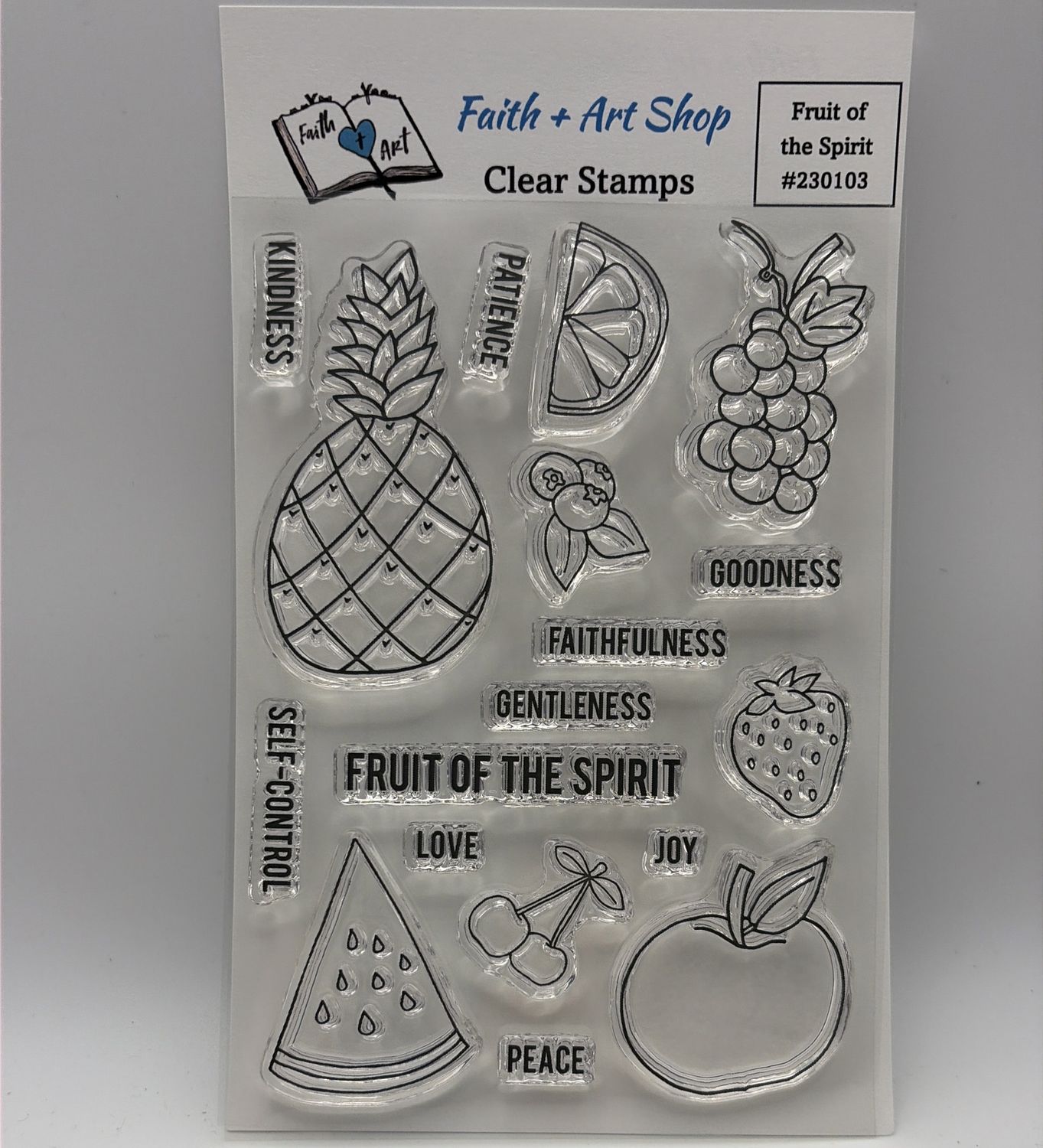 BJR- CLEAR STAMPS- FRUIT OF THE SPIRIT