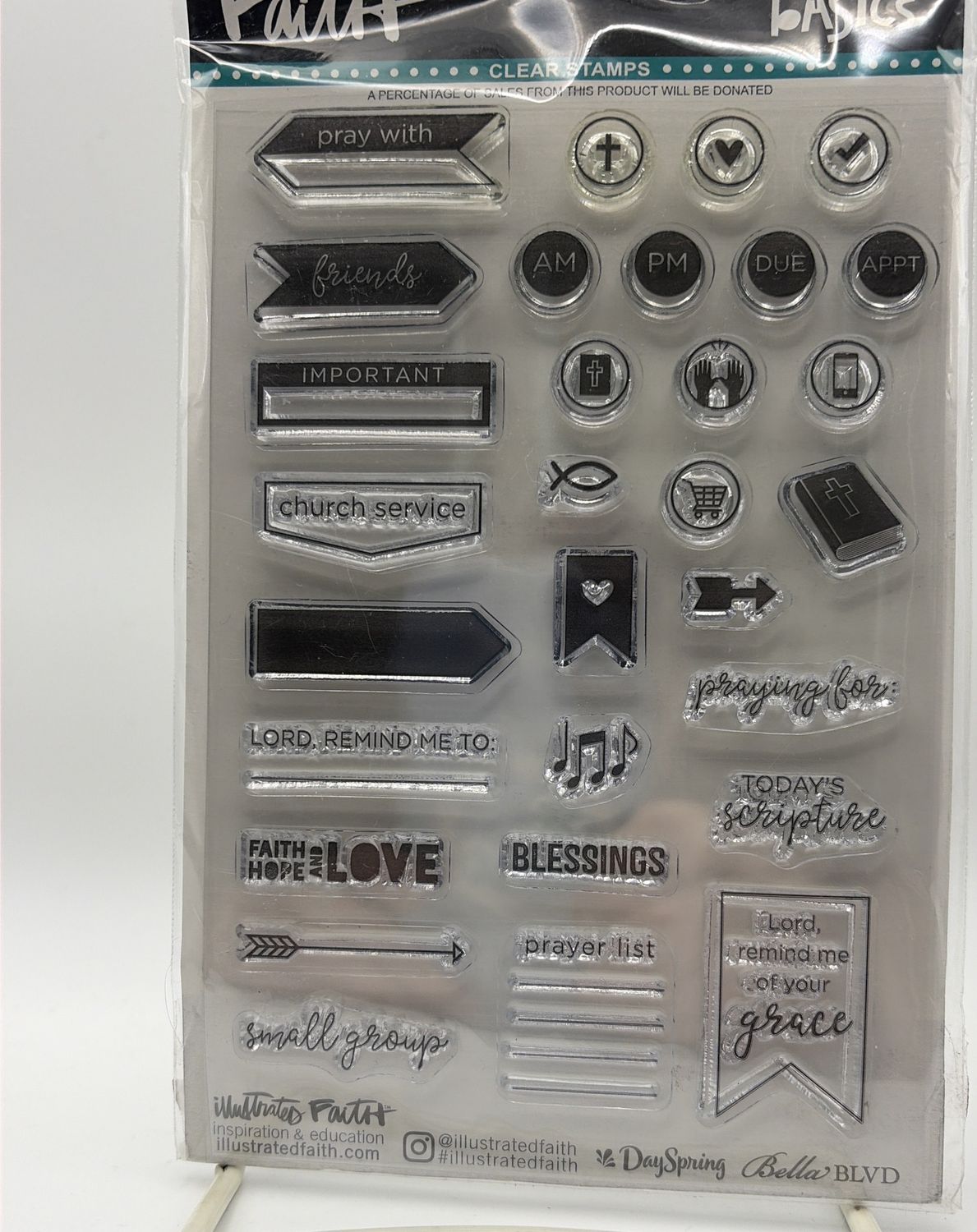 BJR- CLEAR STAMPS- FAITH PLANNER