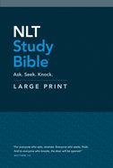 B-NLT- STUDY BIBLE, LARGE PRINT, HARDCOVER