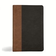 B-KJV- PERSONAL SIZE, GIANT PRINT, BLACK/BROWN, LEATHERTOUCH