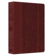 B-KJV- STUDY BIBLE, LARGE PRINT, RED/BROWN, DICARTA